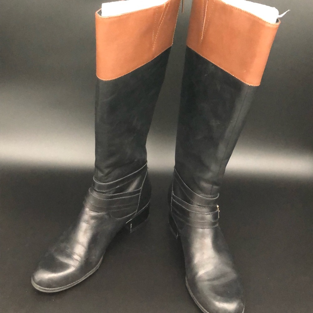 Bandolino wide calf knee height leather boots